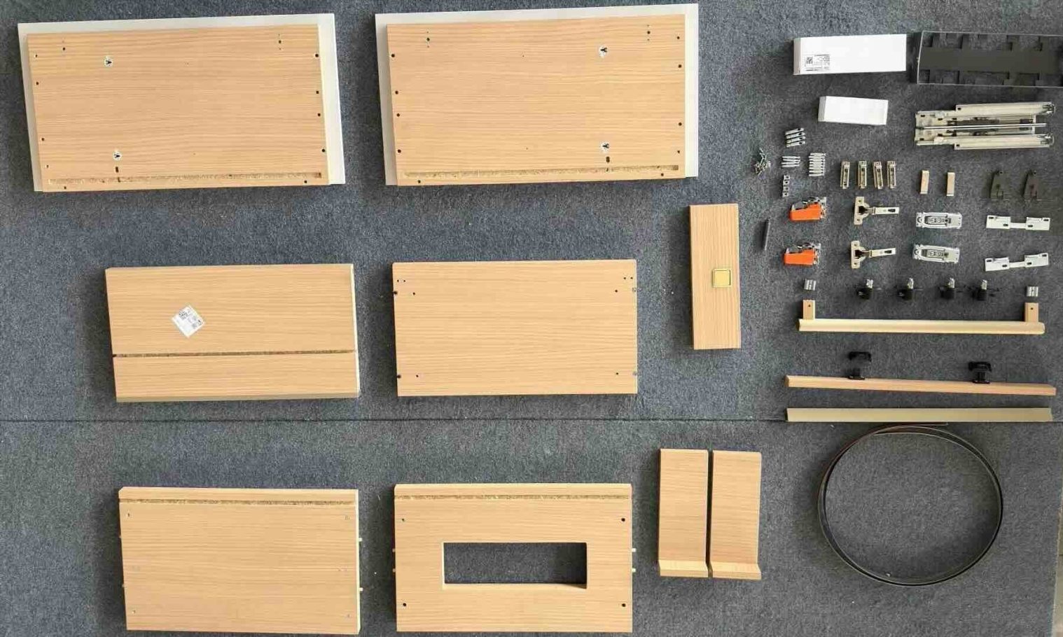 all the necessary materials and accessories of Modular Cabinetry
